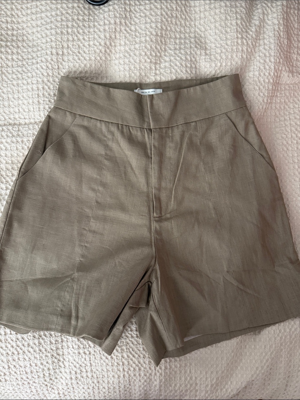 High-Waist Taupe Women’s Shorts